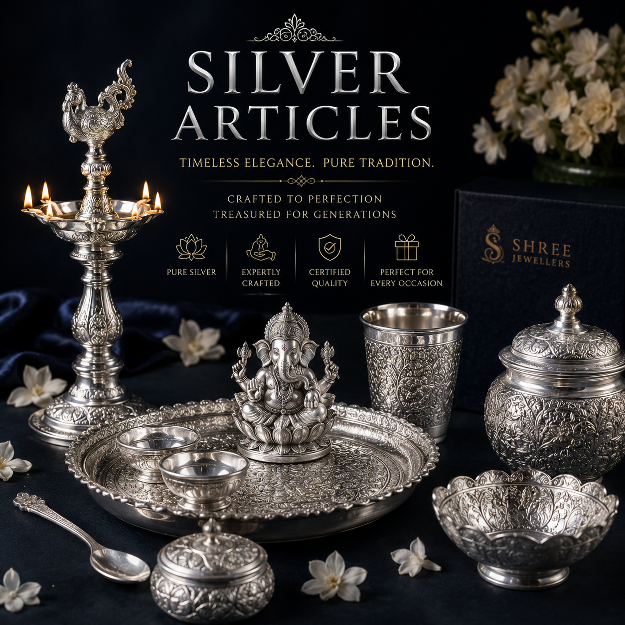 Silver Pooja Articles